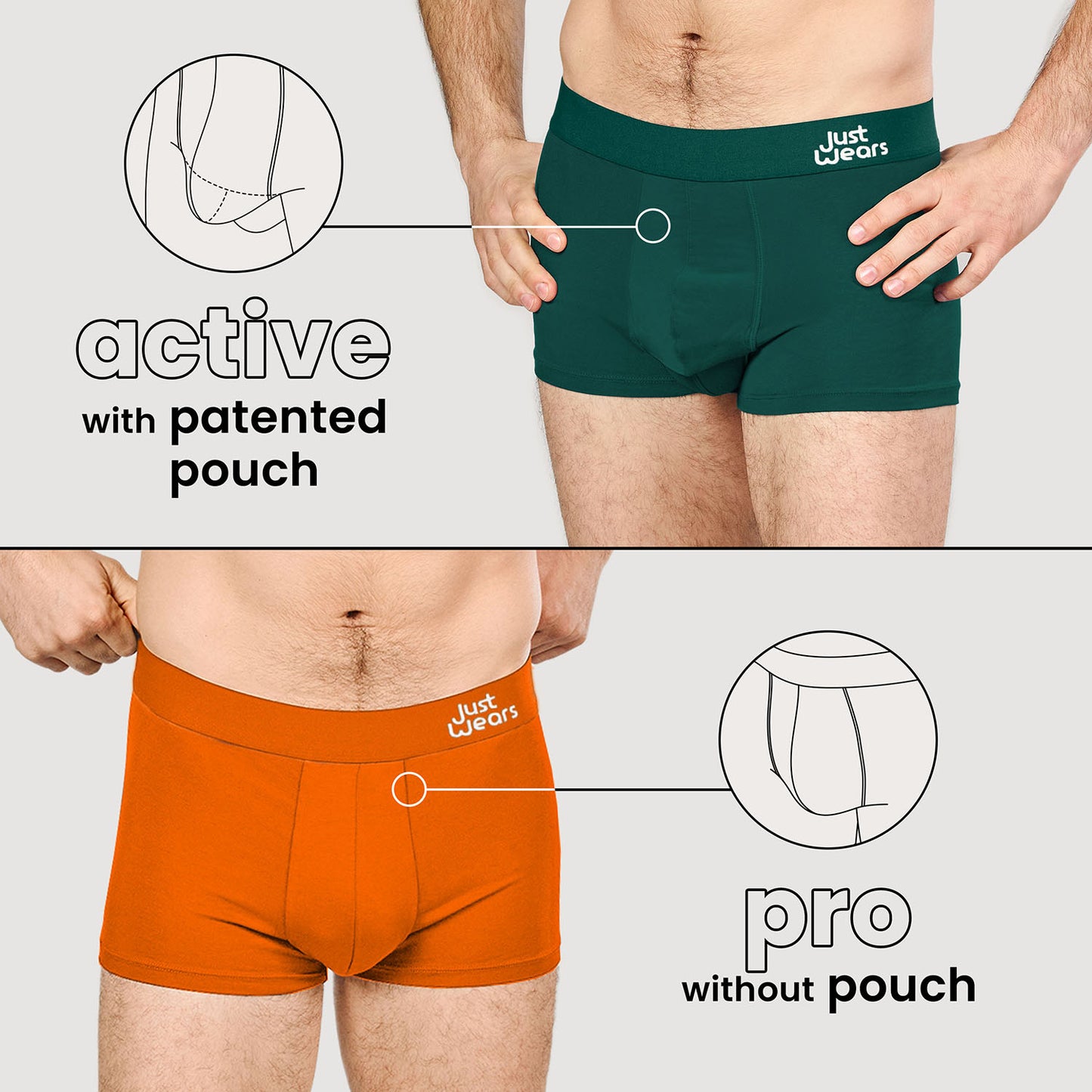 Trunks Duo Pack Europe (color - Orange & Green)