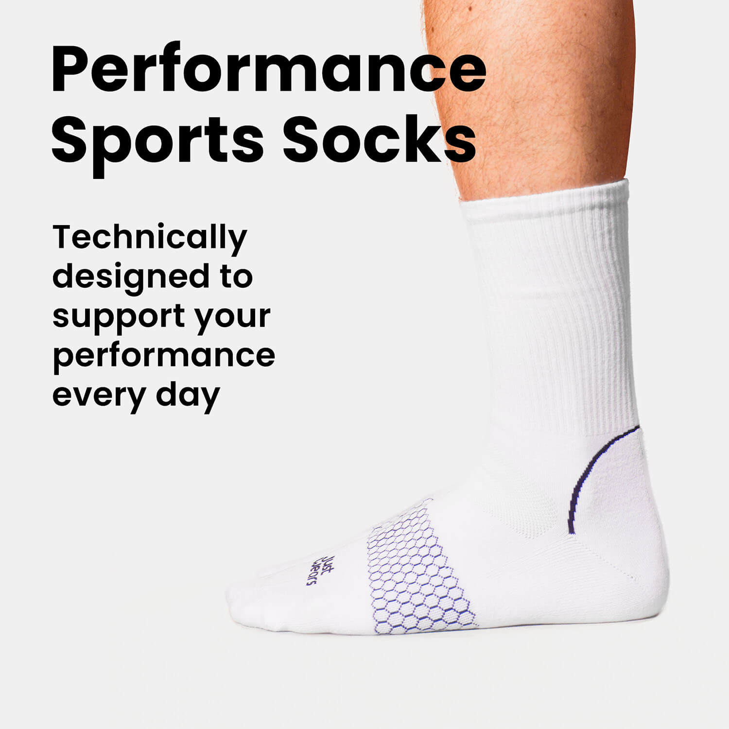 Performance Sports Socks (color - White)
