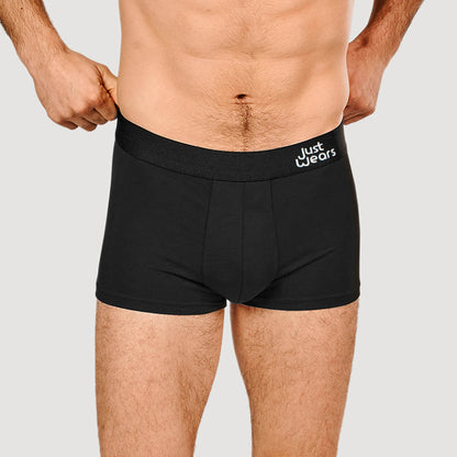 Justwears Super Soft Boxer Briefs - Anti-Chafe & No Ride Up Design - Two  Pack With & Without Pouch - Black - ShopStyle