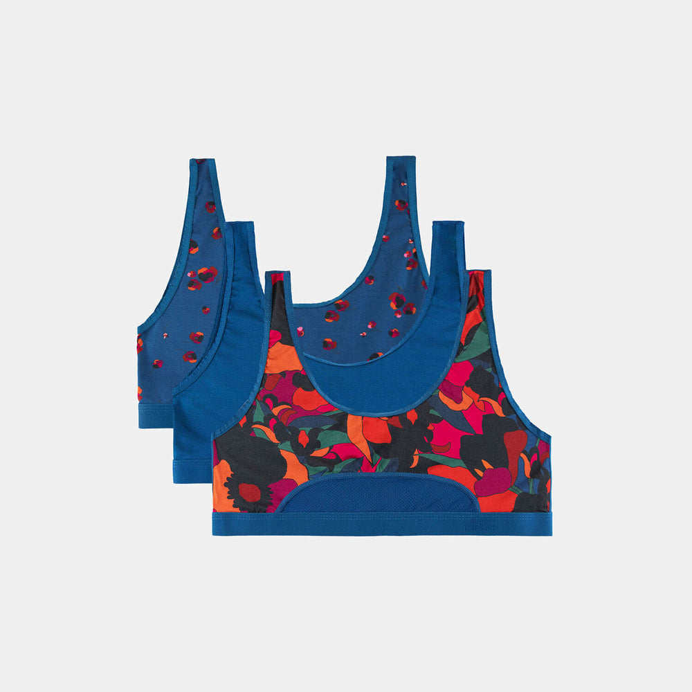 Soft Bras 3 Pack (color - Fall Florals Collection) 