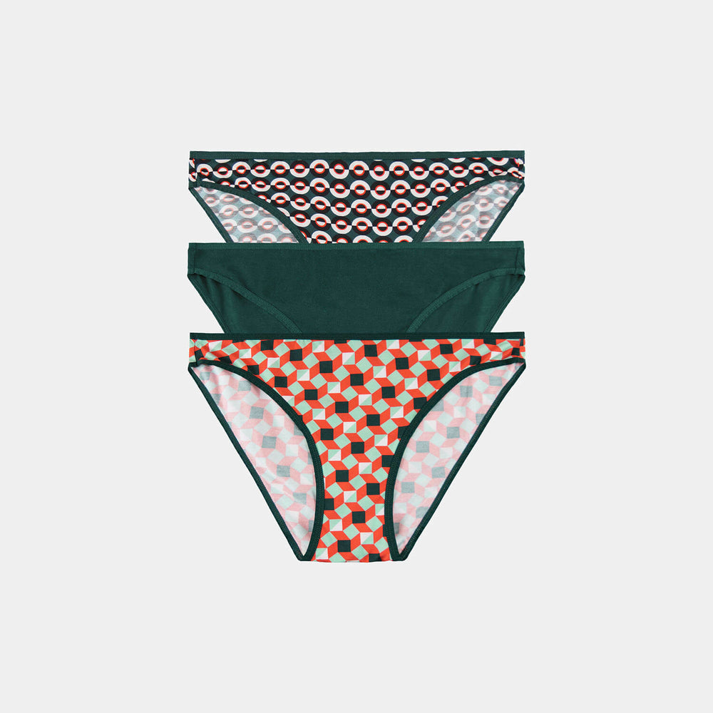 Knickers 3 Pack (color - Graphic Geos Collection) 