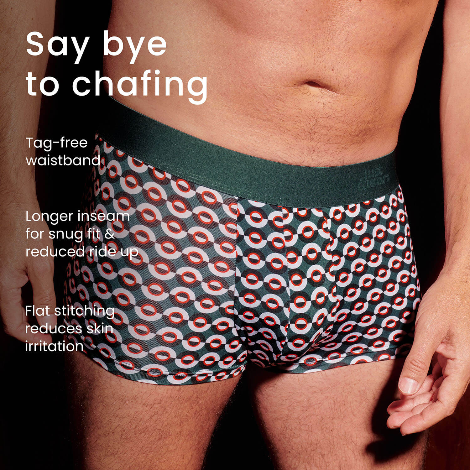 just wears trunks