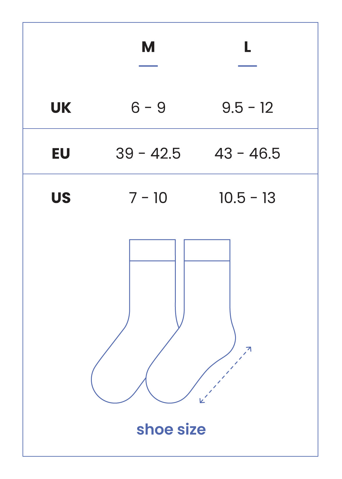 Product Size Guide - Mobile