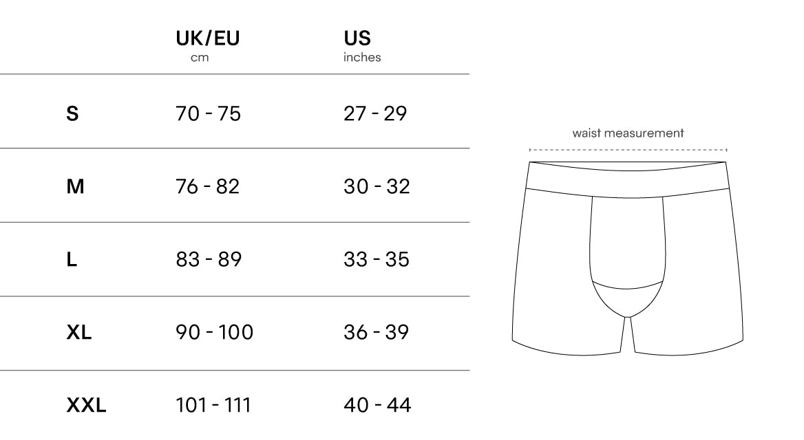 Product Size Guide - Desktop