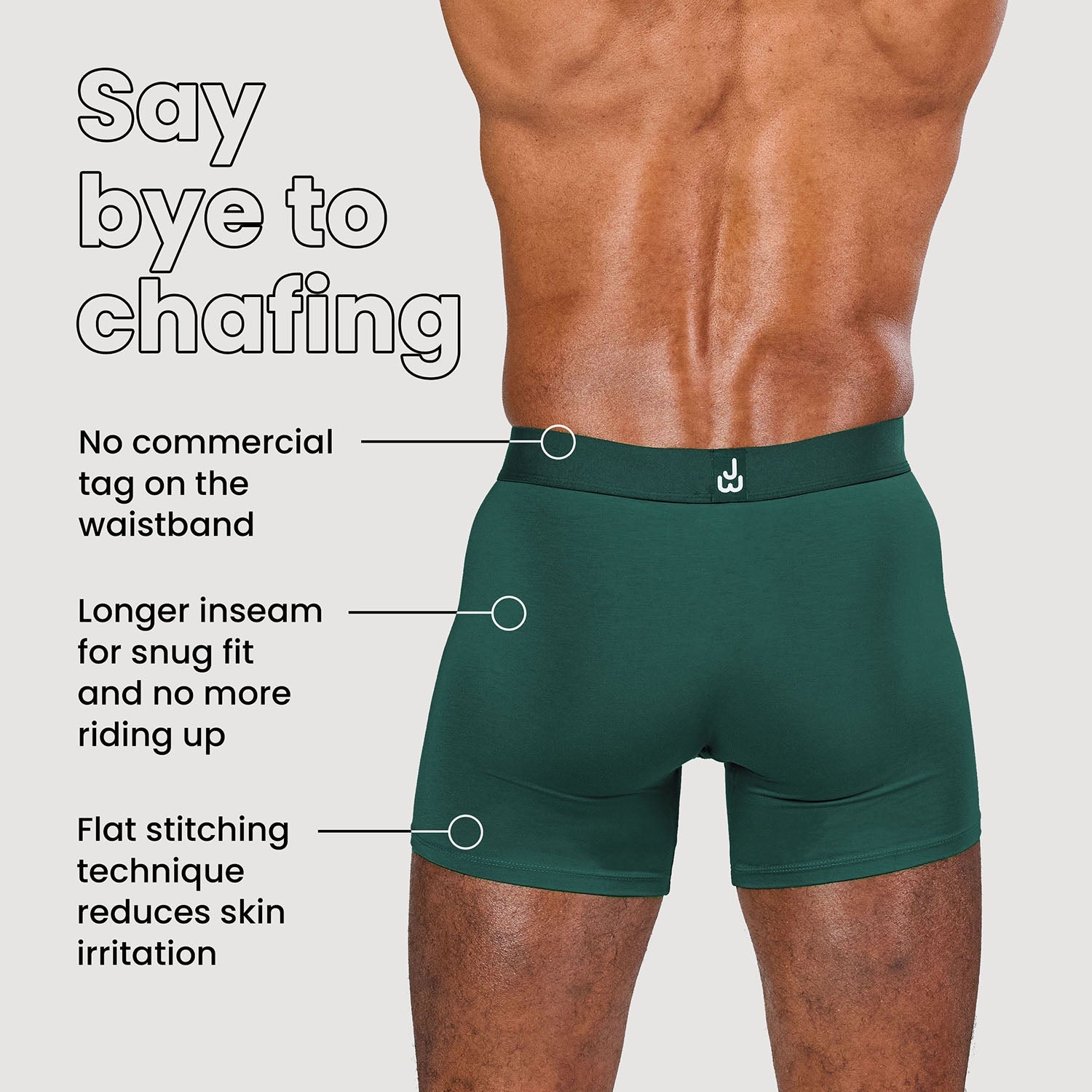 Anti hot sale chafing boxers